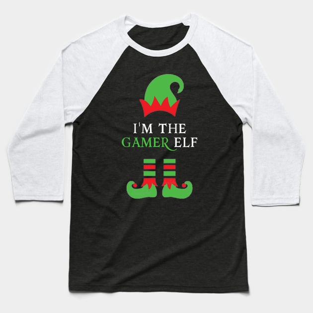 I'm The Gamer Elf Baseball T-Shirt by cleverth